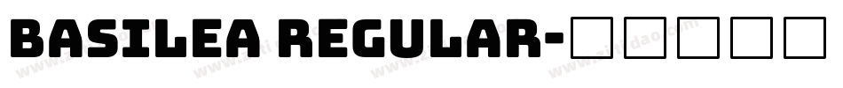 Basilea Regular字体转换